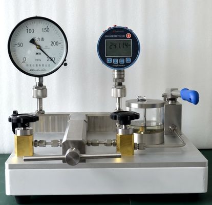 Comparador de presión hidráulico para equipos de laboratorio de salida de acero inoxidable HS706