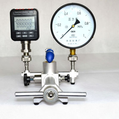 0.1mbar Resolución de ajuste HS703 Fuente de presión de calibración manual en Buna-N