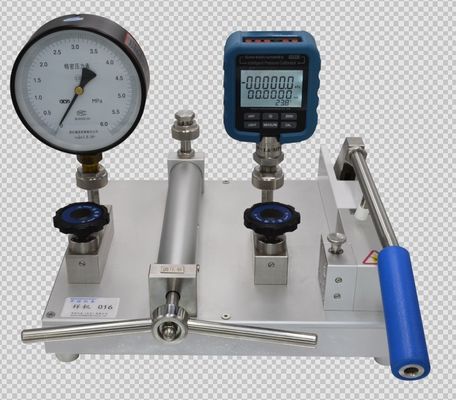 Calibración del medidor de precisión con comparador neumático HS721 portátil y potencia de aire