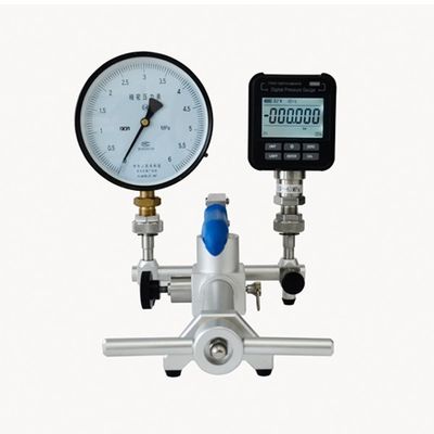 Calibrador de presión de la bomba de retención manual de 60 bar HS703 de alta presión de aire medio 286L*198W*140H mm