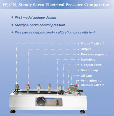 5 Salidas Equipo de calibración de presión eléctrica de salida múltiple HS318L para calibración