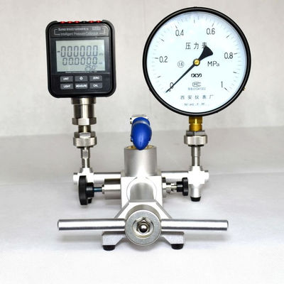 Bomba de calibración de presión neumática portátil de acero inoxidable