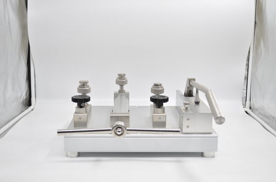 Comparador de calibración de presión neumática tipo banco HS721 con rango de presión de -0,95-140 bar