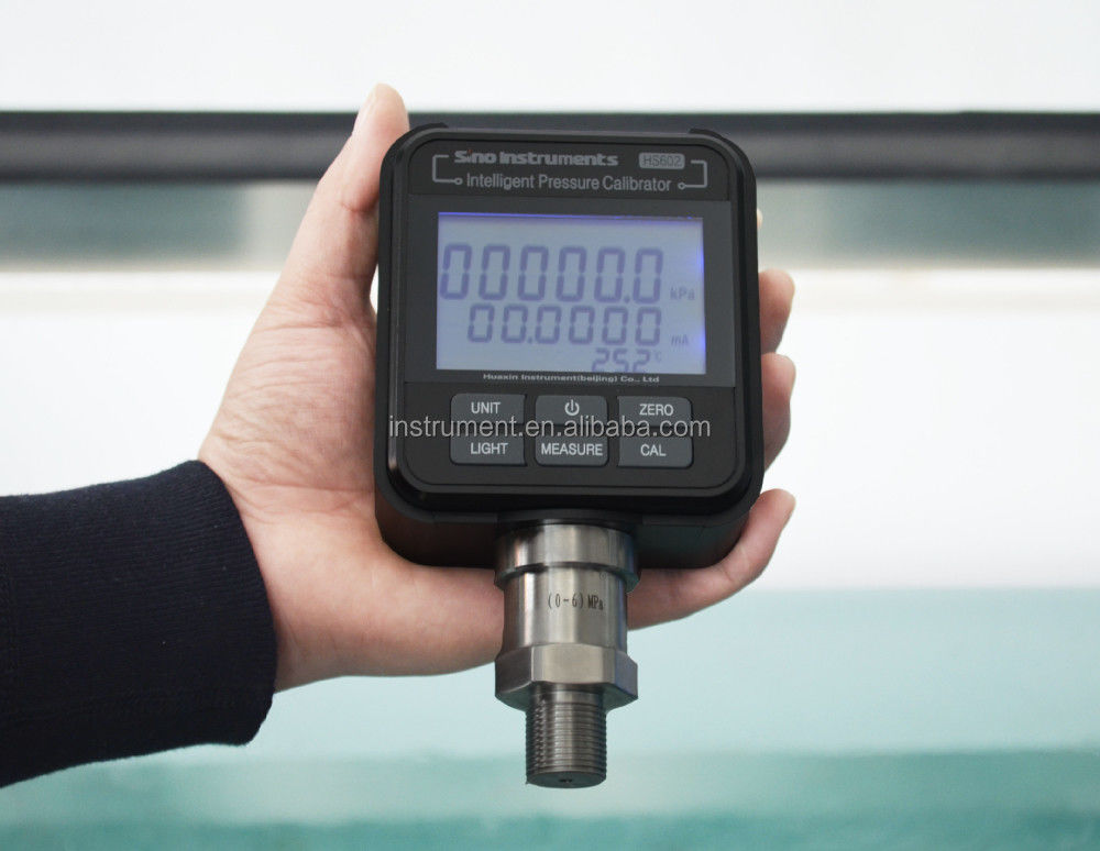Manómetro de presión digital portátil de bolsillo HS602 de alta precisión 0,02%R.D 0,05%F.S.